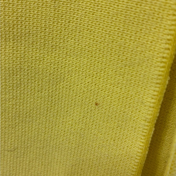 Zara yellow pleated knit dress with gold buttons size small - Picture 6 of 14